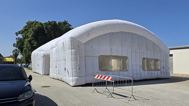 Erice, Protezione Civile: a Rigaletta test operativo con tensostruttura