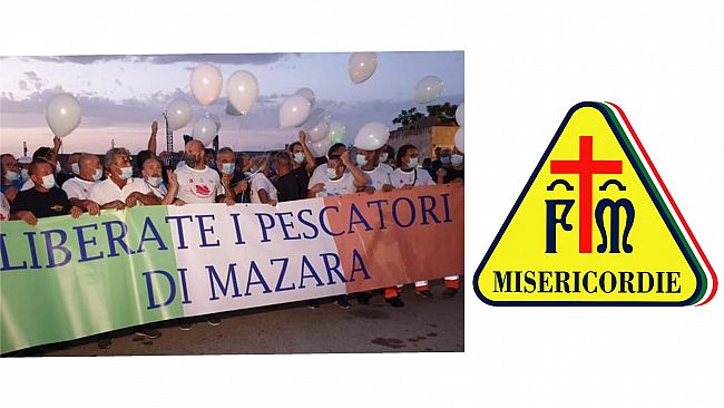 Mazara, la Misericordia “San Vito” appoggia e partecipa alla manifestazione statica per la liberazione dei nostri pescatori