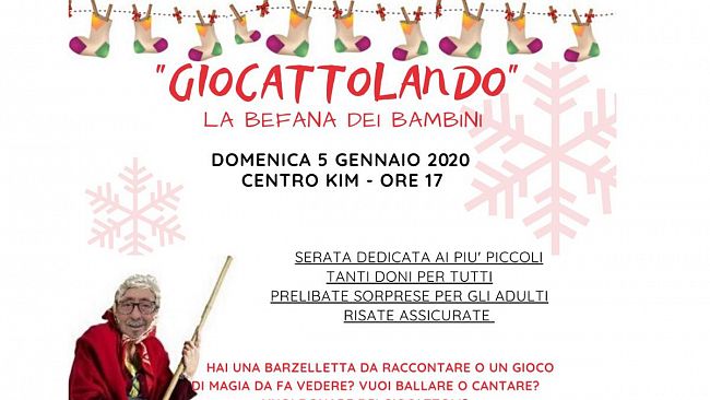 Salemi, arriva la befana! Serata di solidarietà con Tanino Maniaci