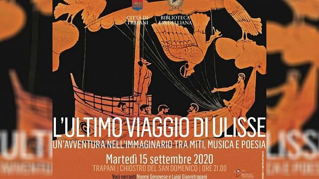 Trapani, questa sera “L’ultimo viaggio di Ulisse” al chiostro di San Domenico