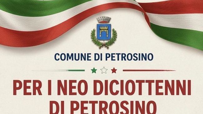 Petrosino celebra i neo diciottenni, consegna della Costituzione in Aula Consiliare  