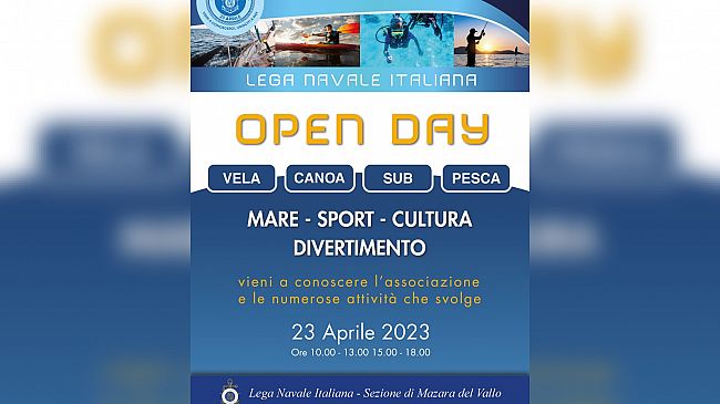 ​Il 23 Aprile Open day alla Lega Navale Italiana di Mazara 