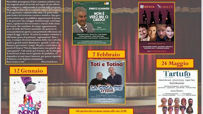 Mazara, Rassegna teatrale 2023, l'impegno del Comune