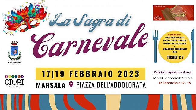 Marsala, La Sagra di Carnevale: la Trattoria Garibaldi festeggia 60 anni 