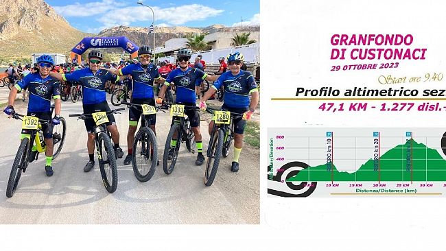 Atleti mazaresi della Ciumara Bikers alla Granfondo di Custonaci
