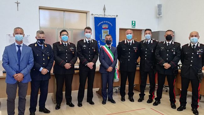 Consegnati gli Encomi a 4 Carabinieri delle Stazioni di Petrosino e Marsala