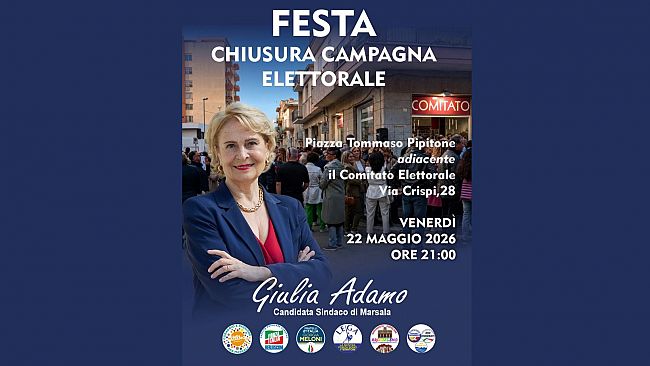 Comizio finale chiusura campagna elettorale candidata Sindaco Giulia Adamo
