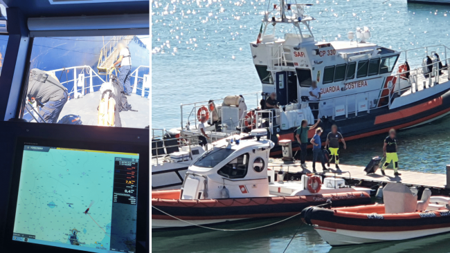 La Guardia Costiera soccorre un marittimo di una nave petroliera colto da malore