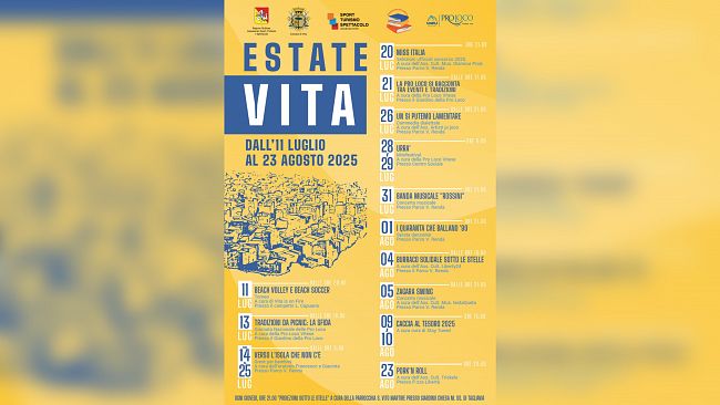 Vita, approvato il Programma delle Manifestazioni Estive 2025 