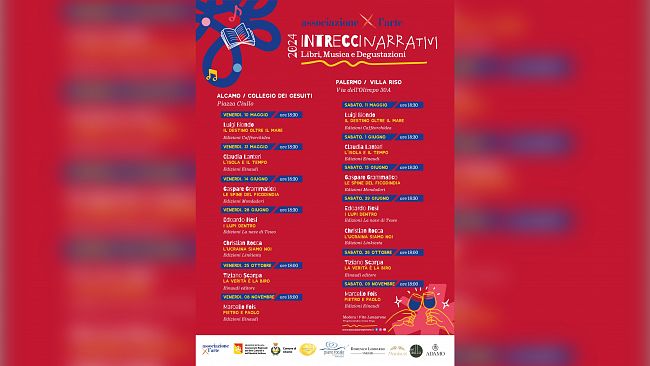Alcamo, al via venerdì 10 maggio la rassegna “Intrecci narrativi” libri, musica e degustazioni