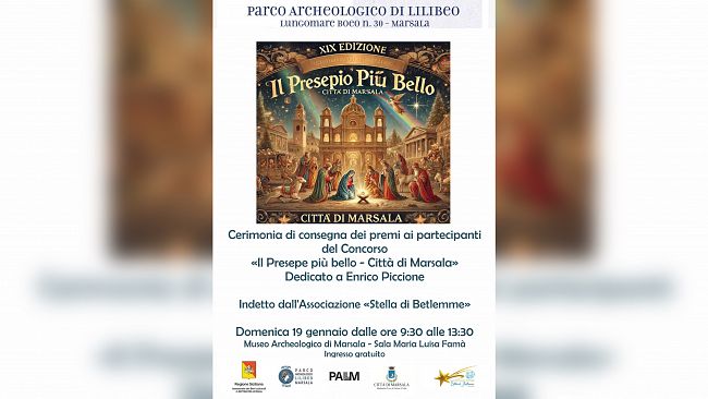 Al Parco Archeologico di Marsala domenica la cerimonia di premiazione del concorso