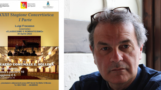 Marsala, al Teatro Sollima il pianista Luigi Fracasso