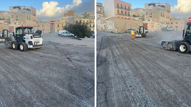 Partono dal Porto Peschereccio i lavori di scarifica e asfaltatura delle strade della città