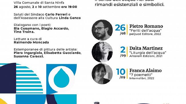“Attraversando versi: mondi di poeti” , rassegna a Santa Ninfa