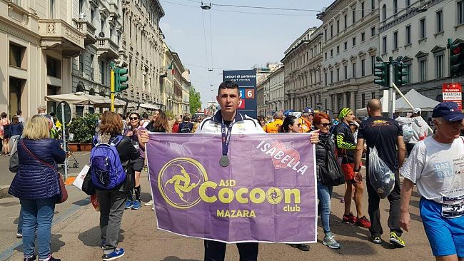 Asd Cocoon Club Mazara, grande prova di Benedetto Chirco alla Maratona di Milano