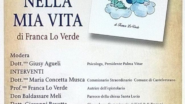 Palma Vitae presenta il libro  della castelvetranese Franca Lo Verde