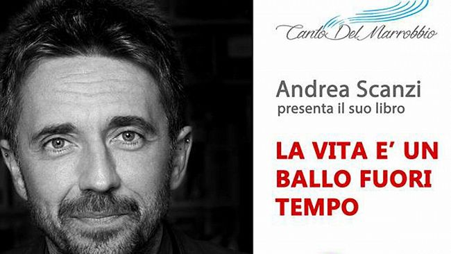 Il giornalista Andrea Scanzi presenta il romanzo “La vita e’ un ballo fuori tempo”