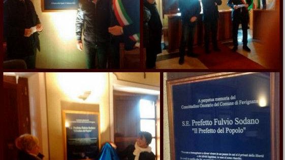 Commemorazione di Fulvio Sodano. Scoperta una targa nell’aula consiliare di Favignana
