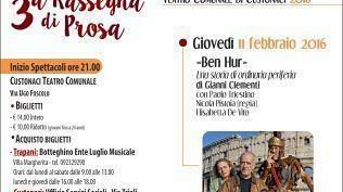 Apre in grande stile la Terza Rassegna di Prosa a Custonaci