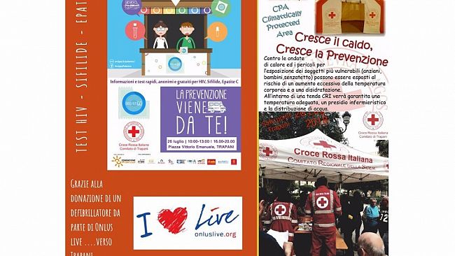 Trapani, la Croce Rossa organizza una giornata all’insegna della prevenzione