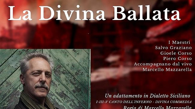 Marcello Mazzarella con la Divina Ballata questa sera ed il festival della street Art e dell’Hip Hop per chiudere la stagione del  Teatro  Franchi-Ingrassia a Triscina