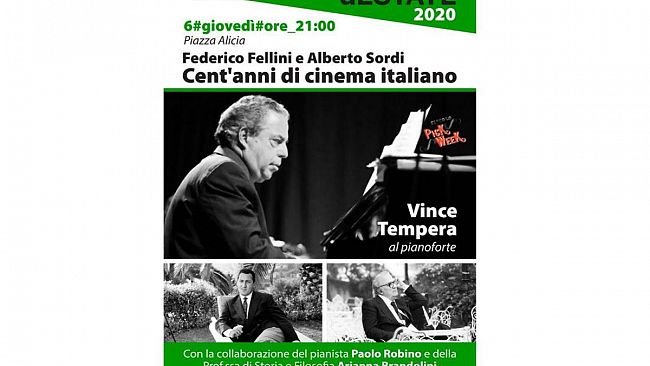 Al via gli eventi di ‘Salemi dEstate’: Giovedì omaggio a Fellini e Sordi con Vince Tempera