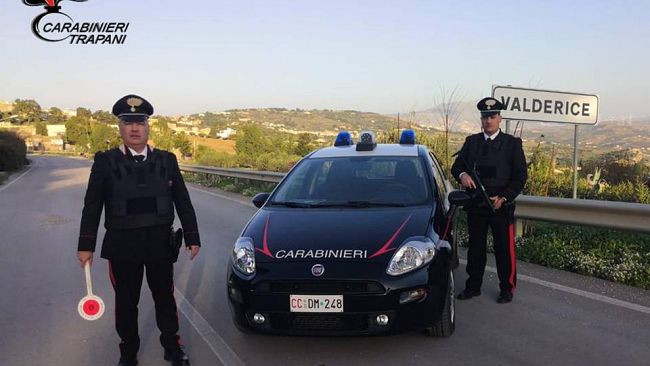 Valderice: un arresto e 4 denunce dei Carabinieri