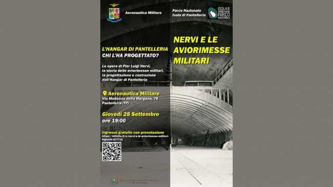 ​Pantelleria, stasera la conferenza “Nervi e le aviorimesse militari”