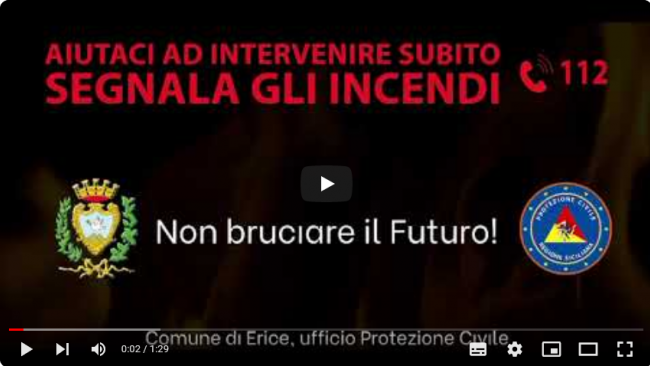 Erice, la nuova campagna anticendio [VIDEO]