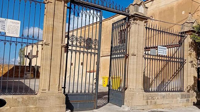 Salemi, lavori di ricostruzione del muro di sostegno del cimitero