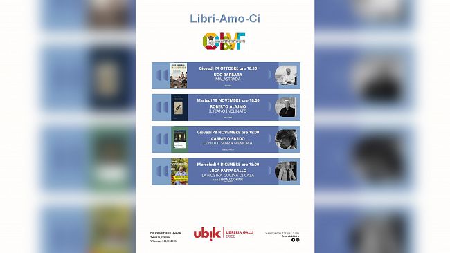 Erice, ritorna la Rassegna letteraria “LibriAmoCi – Incontro con l’Autore” organizzata dall’Istituto Superiore ‘Florio’ 