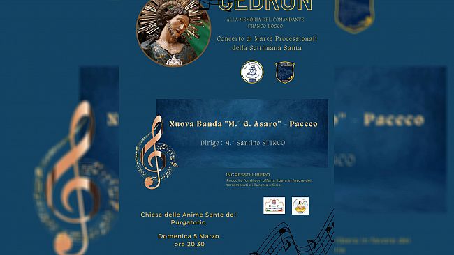 Un concerto per ricordare il Comandante Franco Bosco