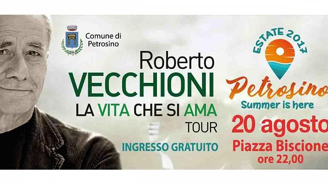 Petrosino, concerto di Roberto Vecchioni, predisposto il piano sicurezza e viabilità