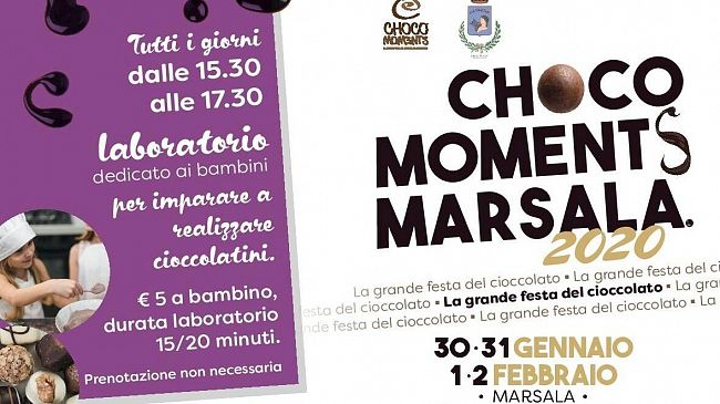 A Marsala la “Festa del cioccolato” – dal 30 gennaio al 2 febbraio