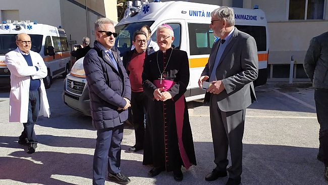 Asp Trapani, benedette dal Vescovo le nuove ambulanze