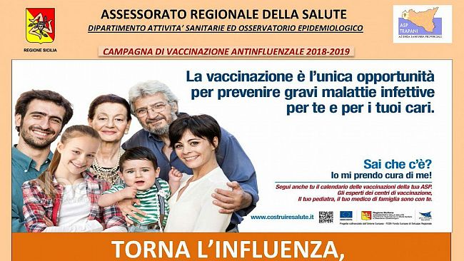 L’Asp Trapani aderisce all’”Influ Day” per promuovere le vaccinazioni