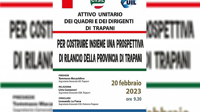 Attivo unitario per creare un progetto di rilancio della provincia