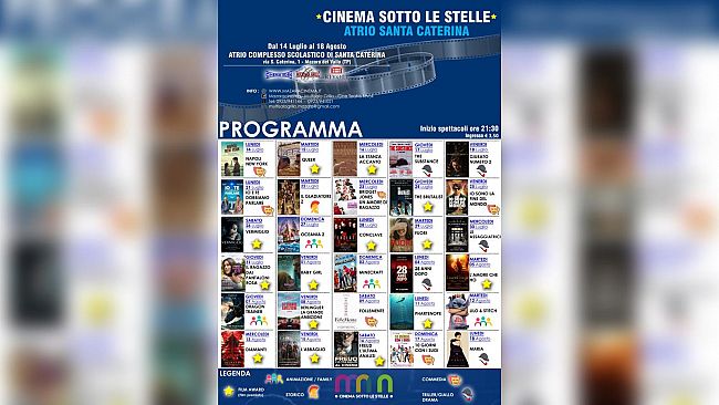 Mazara, da stasera, e fino al 18 agosto, “Cinema Sotto le Stelle”