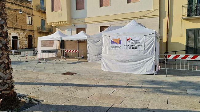 Paceco, conclusa la campagna vaccinale in Piazza Vittorio Emanuele