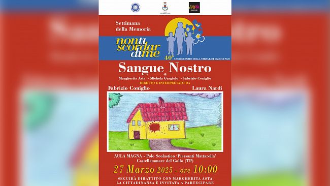 Castellammare del Golfo: a 40 anni dalla strage di Pizzolungo, in scena a teatro la rappresentazione “Sangue Nostro”