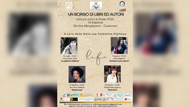 A Custonaci torna “Un Borgo di Libri ed Autori”: la rassegna letteraria tra natura, cultura e stelle