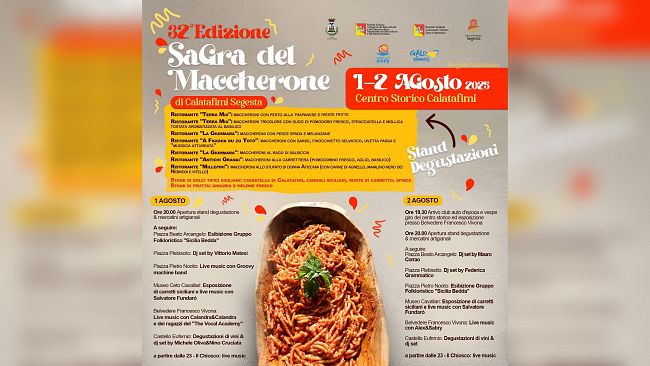 Calatafimi Segesta, grande successo per la prima delle due serate della XXXII Sagra del Maccherone