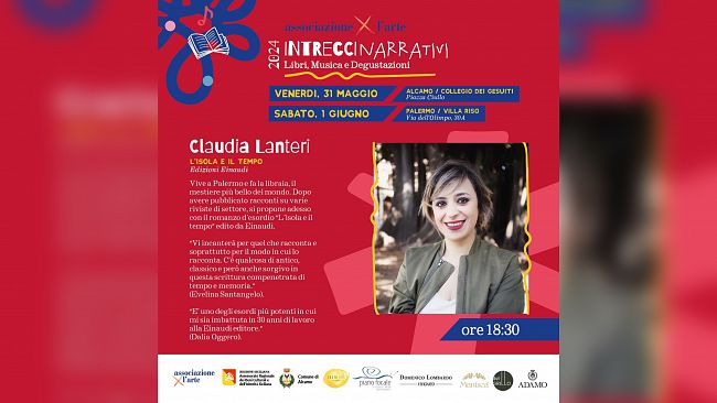 Intrecci Narrativi: Claudia Lanteri protagonista del secondo appuntamento, ad Alcamo e Palermo