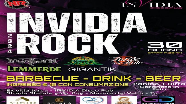 Invidia Rock 2024, arriva all’Invidia Discopub di Mazara una giornata all’insegna della musica rock 