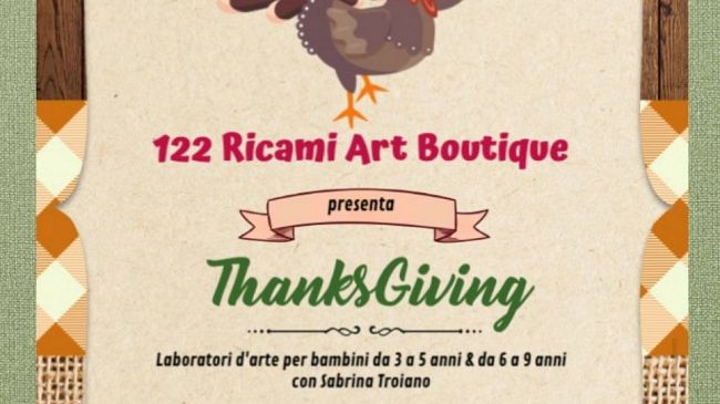 Trapani, arrivano i laboratori creativi dedicati ai bambini per il Thanksgiving