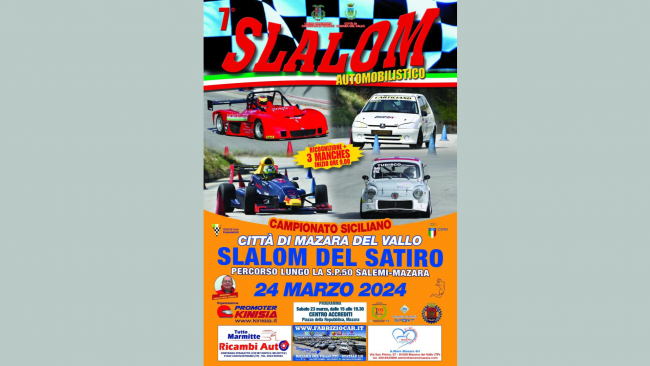 Mazara, tutto pronto per il 7° Slalom automobilistico del Satiro 