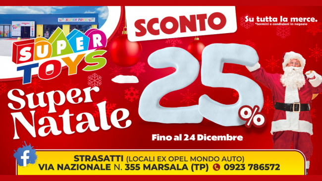 SuperToys, un “super Natale” scontato fino al 24 Dicembre