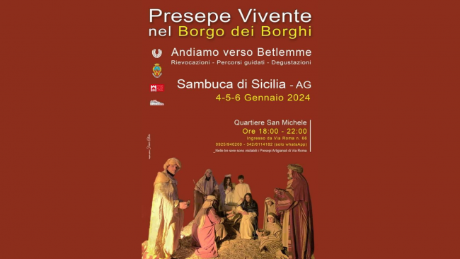 Sambuca, ​Torna il “Presepe Vivente nel Borgo dei Borghi”