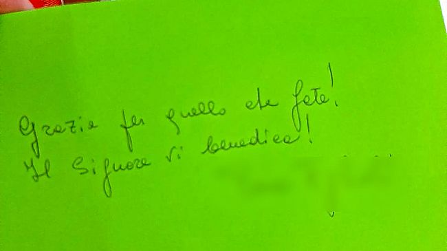 Marsala, il dono di un’anziana sola: «grazie per quello che fate»