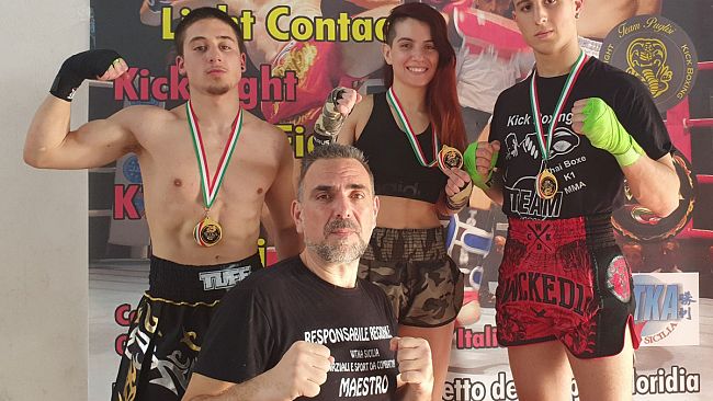 Coppa Sicilia Kick Boxing WTKA 2019, il team Sicilia di Belluardo porta a casa 3 ori